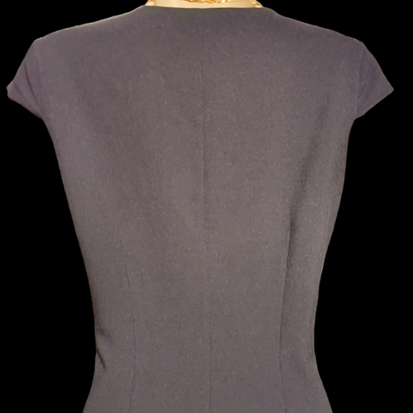 NWOT Suzy Shier S Dress Mini Black with Diagonal Zipper and Studs on Shoulders - Picture 13 of 14